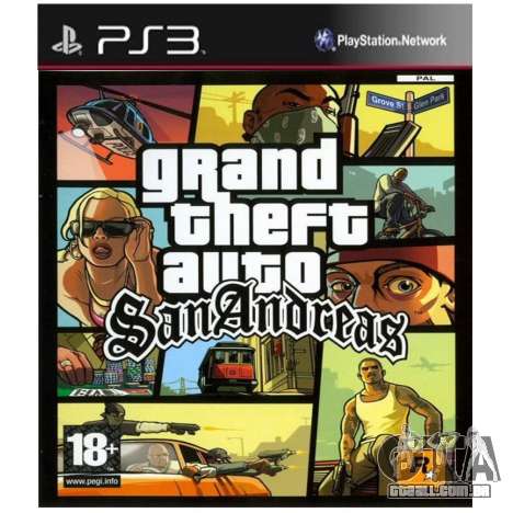 Posterior portas GTA SA: PS3-versão na América
