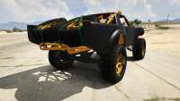 Vapid Trophy Truck de GTA Online, vista traseira