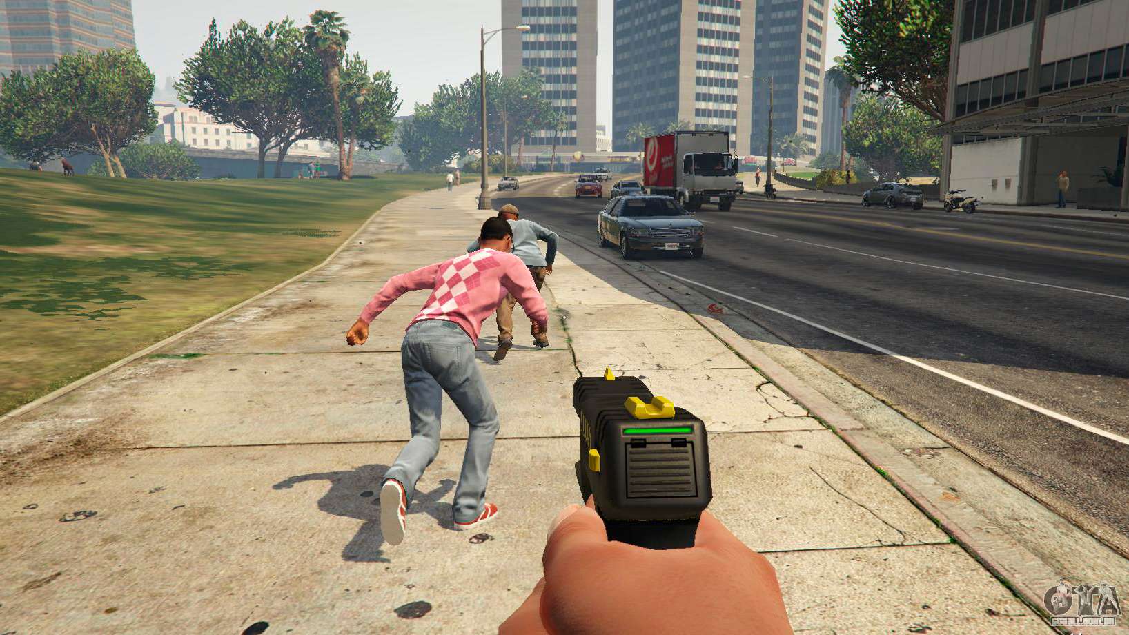 GTA V  COMO PEGAR a ARMA de CHOQUE 