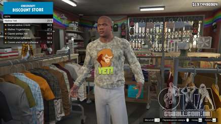 Para você trocar de roupa em GTA 5