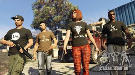  Group of gang members during a mission