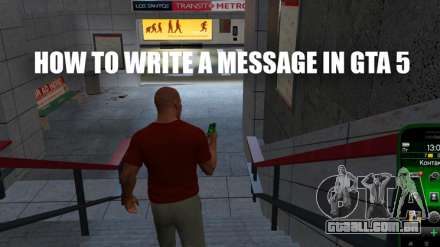 Como escrever uma mensagem de GTA 5 online