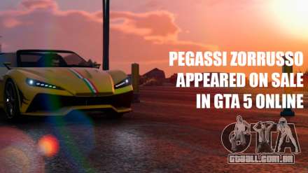 Carro Pegassi Zorrusso agora disponível em GTA 5 Online