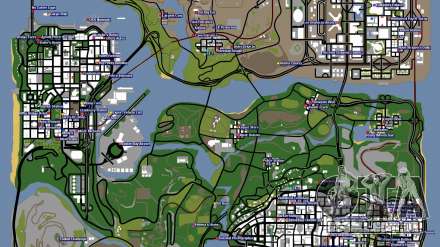 Mapa de segredos do GTA San Andreas