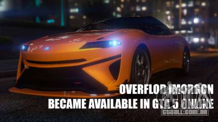 Em GTA 5 Online recebeu um esporte novo carro elétrico Overflod Imorgon