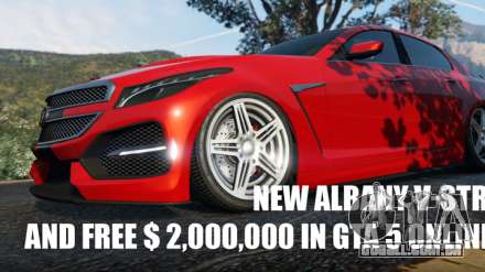 New Albany V-STR, sem precedentes, de distribuição de 2000000$ e outras notícias em GTA 5 Online