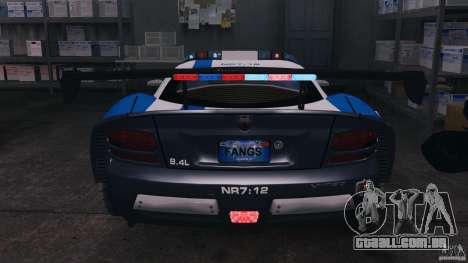 Dodge Viper SRT-10 ACR ELITE POLICE [ELS] para GTA 4