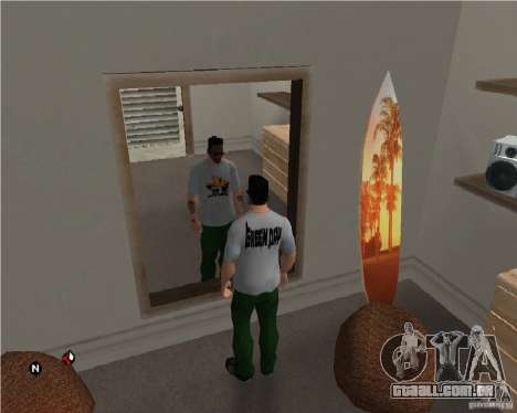 Dia verde t-shirt para GTA San Andreas