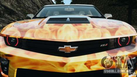 Chevrolet Camaro ZL1 2012 v1.0 Flames para GTA 4
