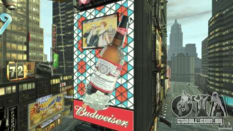 Timesquare Budweiser MOD para GTA 4