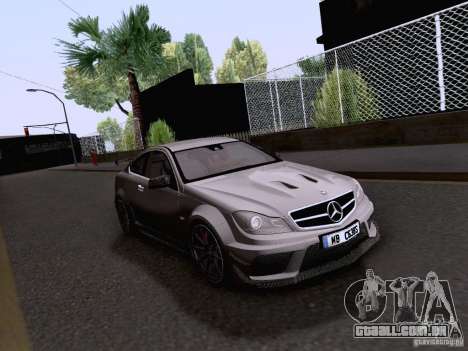 Mercedes-Benz C63 AMG Coupe Black Series para GTA San Andreas