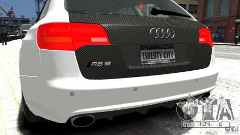 Audi RS6 Avant 2010 Carbon Edition para GTA 4