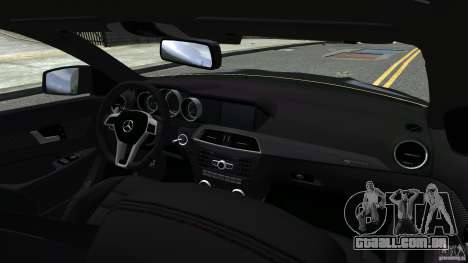 Mercedes Benz C63 AMG Black Series 2012 para GTA 4