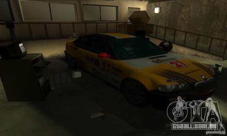 BMW M3 E46 TUNEABLE para GTA San Andreas