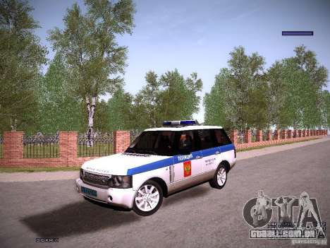 Range Rover Supercharged 2008 polícia departamen para GTA San Andreas