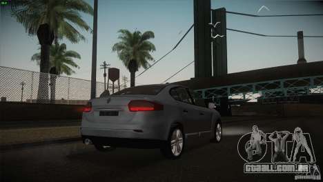 Renault Fluence para GTA San Andreas