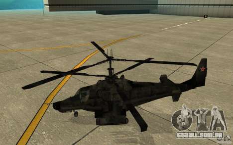 Kamov KA 50 Dlack Shark para GTA San Andreas