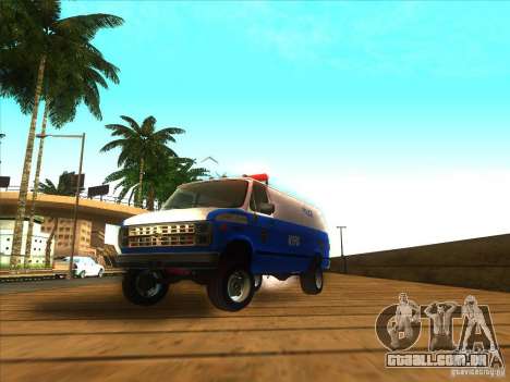 Chevrolet Van G20 BLUE NYPD 1990 para GTA San Andreas