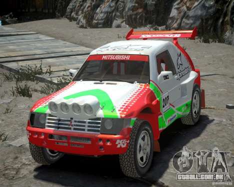 Mitsubishi Pajero Proto Dakar EK86 vinil 2 para GTA 4