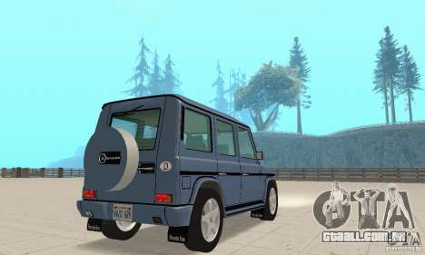 Mercedes-Benz G500 1999 v 1.1 não kengurâtnika para GTA San Andreas