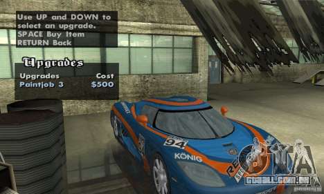 Koenigsegg CCX (v1.0.0) para GTA San Andreas