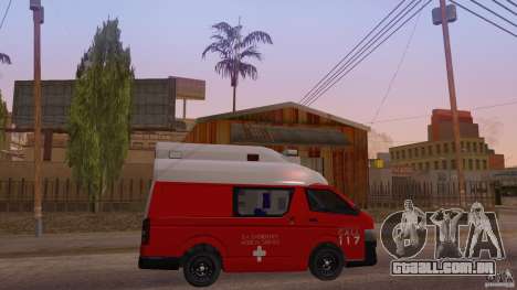 Toyota Hiace Philippines Red Cross Ambulance para GTA San Andreas
