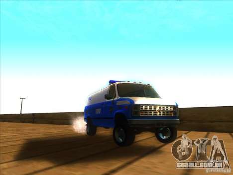 Chevrolet Van G20 BLUE NYPD 1990 para GTA San Andreas