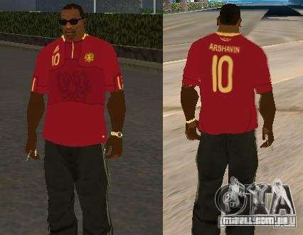 T-shirt Arshavin para GTA San Andreas