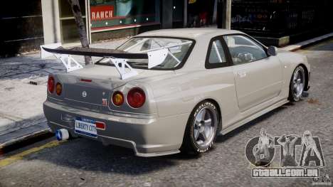 Nissan Skyline R34 Nismo para GTA 4