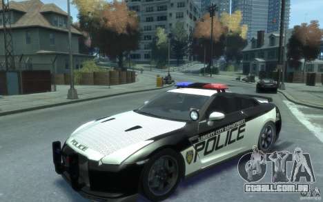 Nissan GT-R R35 Police para GTA 4