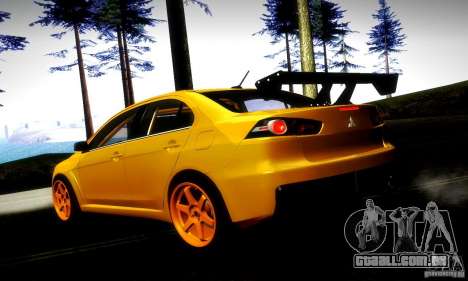 Mitsubishi Lancer Evo X Tuned para GTA San Andreas