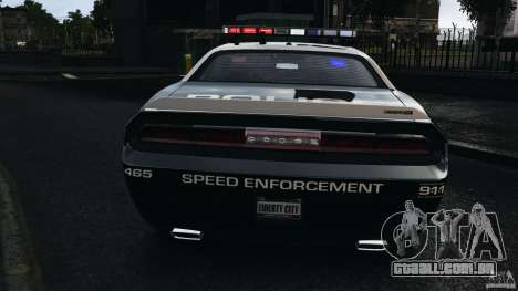 Dodge Challenger SRT8 392 2012 Police [ELS][EPM] para GTA 4