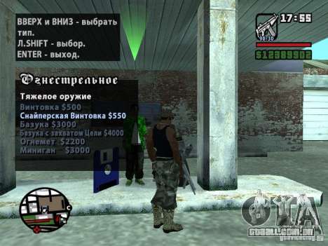 Gun Seller RUS para GTA San Andreas