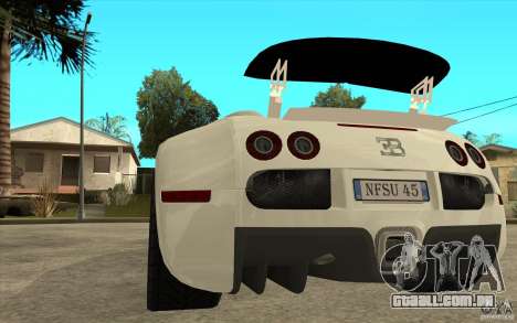 Spoiler para a Bugatti Veyron Final para GTA San Andreas
