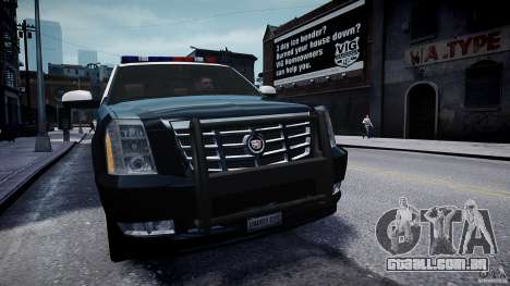 Cadillac Escalade Police V2.0 Final para GTA 4