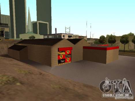 A garagem da Ferrari em Dorothy para GTA San Andreas