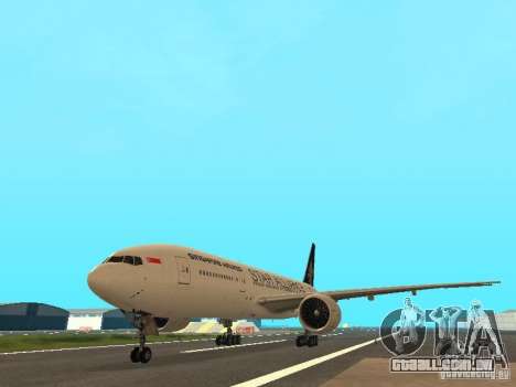 Boeing 777-200 Singapore Airlines para GTA San Andreas