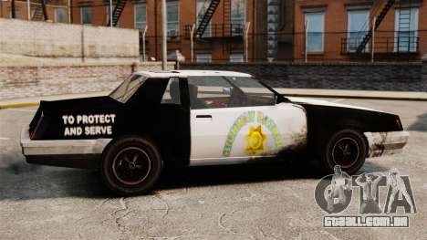 Polícia de coloração para um Sabre enferrujado para GTA 4
