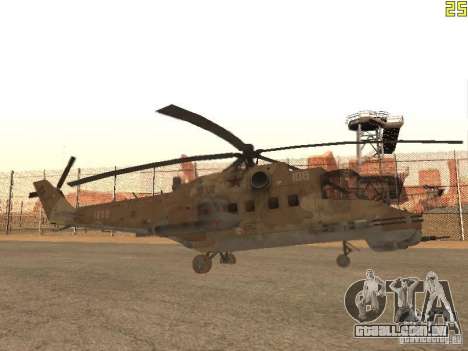 Mi-24p Desert Camo para GTA San Andreas