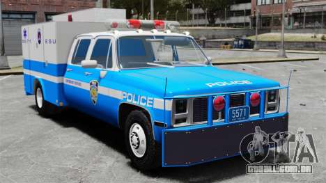 GMC C3500 NYPD ESU para GTA 4