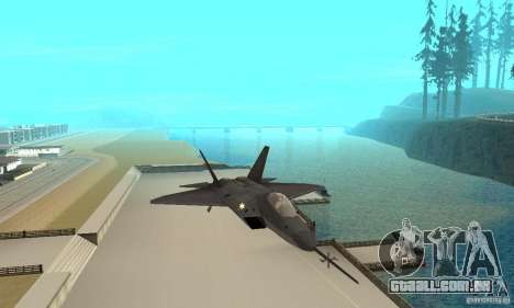 YF-22 Black para GTA San Andreas