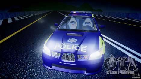 Subaru Impreza WRX Police [ELS] para GTA 4