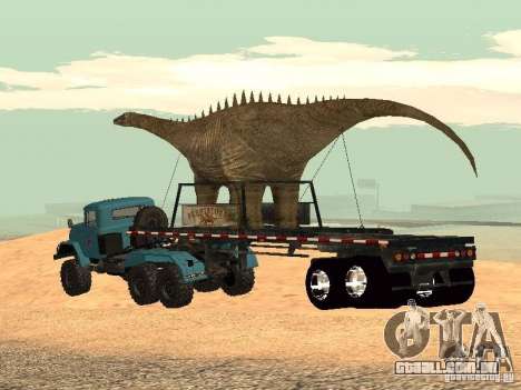 Trailer de dinossauro para GTA San Andreas