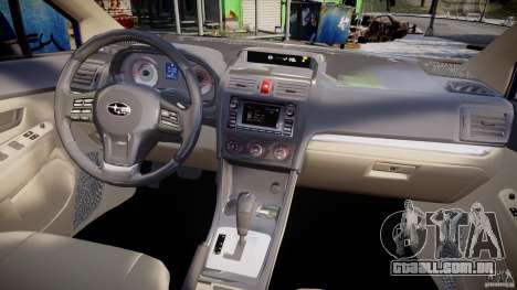 Subaru Impreza Sedan 2012 para GTA 4