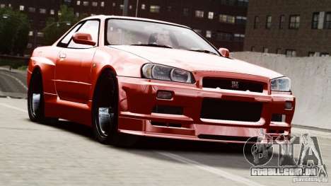 Nissan Skyline GT-R (R34) Stance para GTA 4