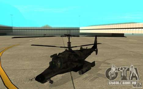 Kamov KA 50 Dlack Shark para GTA San Andreas