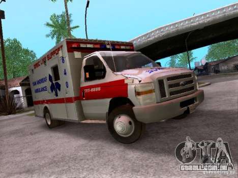 Ford E-350 Ambulance v2.0 para GTA San Andreas