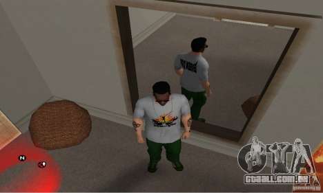 Dia verde t-shirt para GTA San Andreas