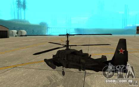 Kamov KA 50 Dlack Shark para GTA San Andreas