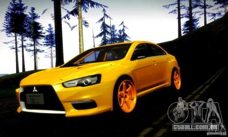 Mitsubishi Lancer Evo X Tuned para GTA San Andreas